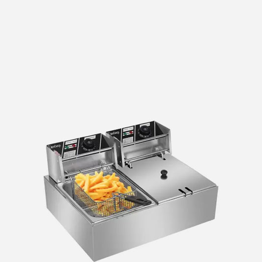 Gross chef 12 Liter Electric Dual Fryer 12 L Electric Deep Fryer