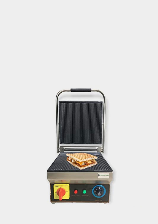 Gross chef Premium 2 step body - 4 Slice Electric Commercial Sandwich Maker Grill  (Multicolor)